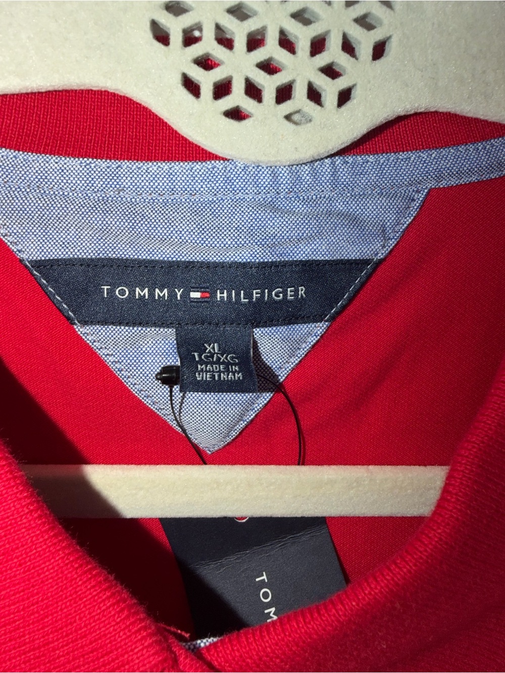 NWT Tommy Hilfiger Womens Red Polo Shirt XL Classic Heritage Preppy Old Money - Picture 5 of 7
